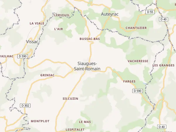 Plan de Siaugues-Sainte-Marie