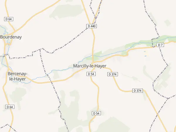Plan de Marcilly-le-Hayer