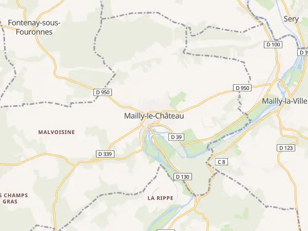 Plan de Mailly-le-Château
