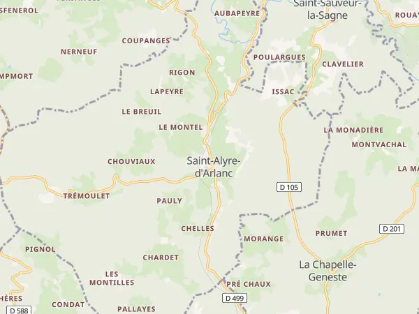 Plan de Saint-Alyre-d’Arlanc