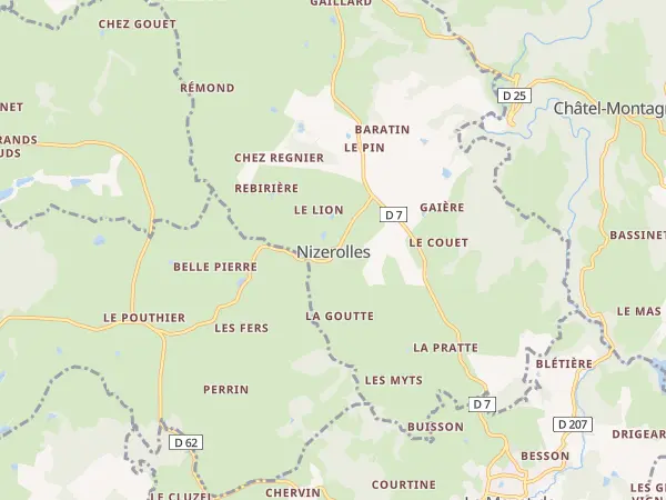 Plan de Nizerolles
