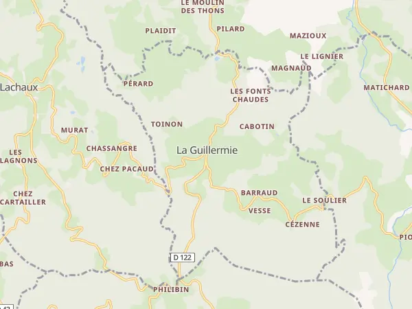 Plan de La Guillermie