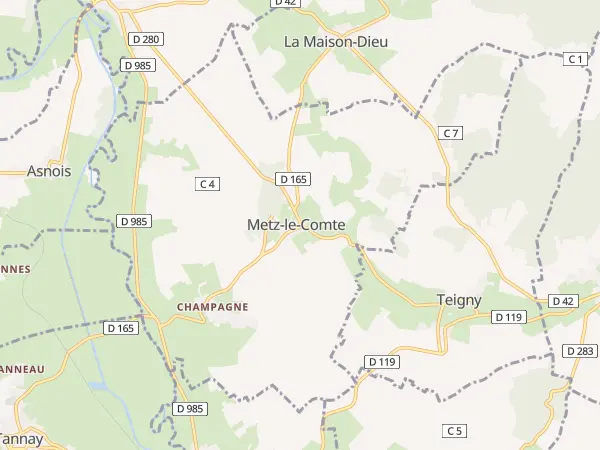 Plan de Metz-le-Comte