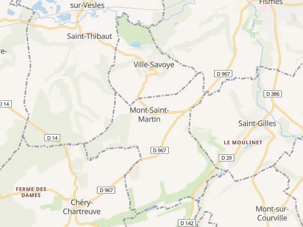 Plan de Mont-Saint-Martin