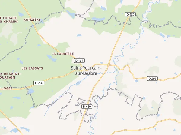 Plan de Saint-Pourçain-sur-Besbre
