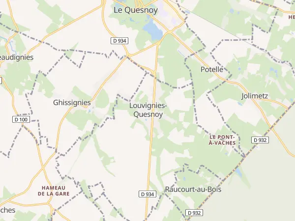 Plan de Louvignies-Quesnoy