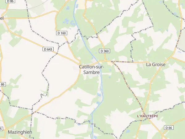 Plan de Catillon-sur-Sambre