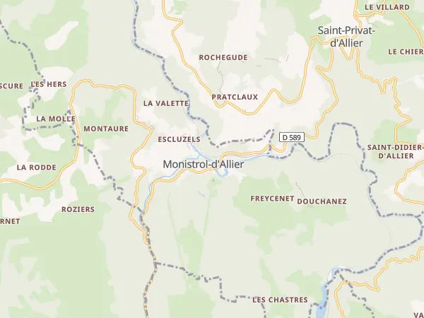 Plan de Monistrol-d’Allier