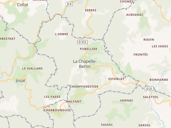Plan de La Chapelle-Bertin
