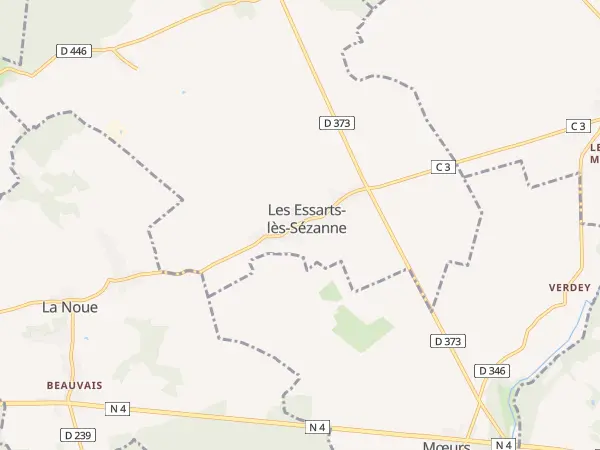 Plan des Essarts-lès-Sézanne