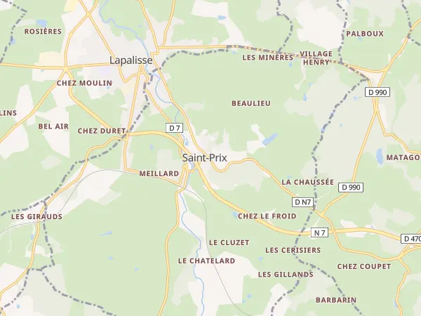 Plan de Saint-Prix