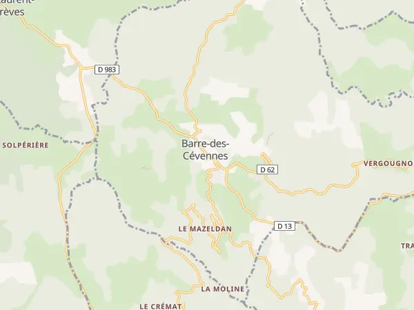 Plan de Barre-des-Cévennes