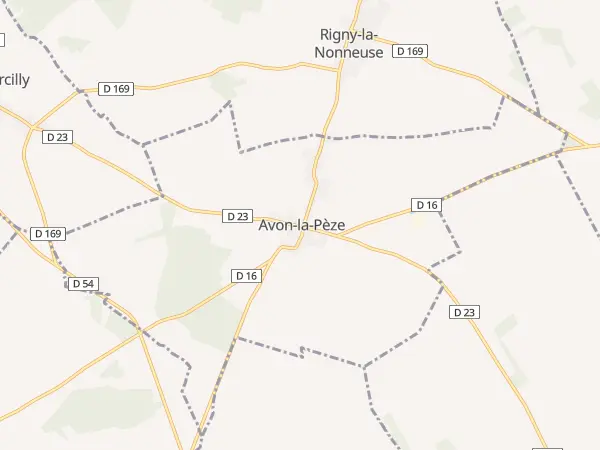 Plan de Avon-la-Pèze