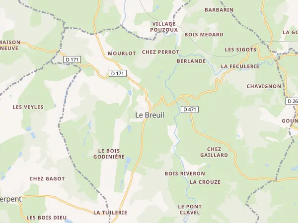 Plan du Breuil