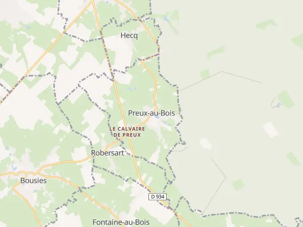 Plan de Preux-au-Bois