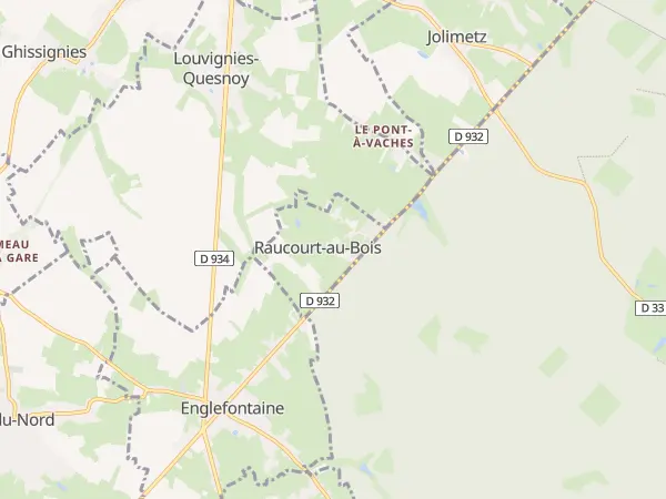 Plan de Raucourt-au-Bois