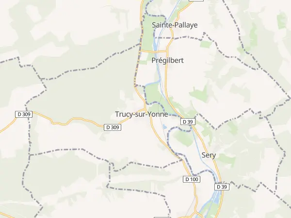 Plan de Trucy-sur-Yonne