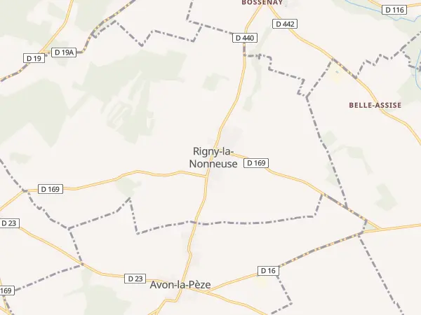 Plan de Rigny-la-Nonneuse