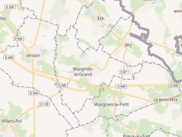 Plan de Wargnies-le-Grand
