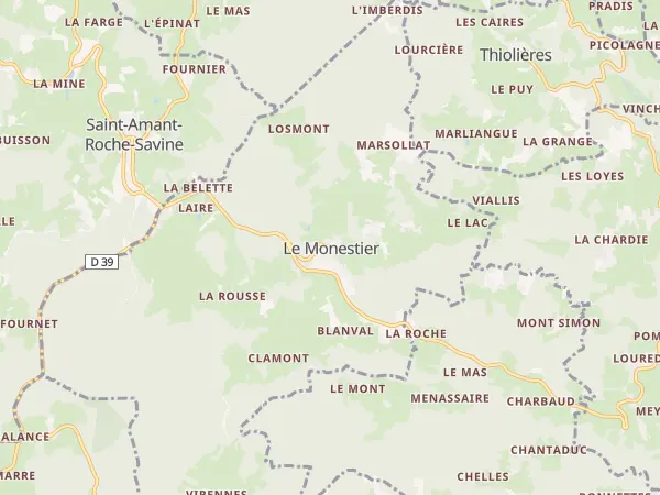 Plan du Monestier