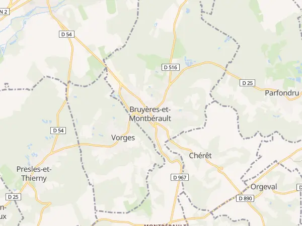 Plan de Bruyères-et-Montbérault