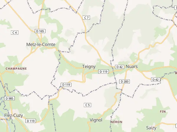 Plan de Teigny
