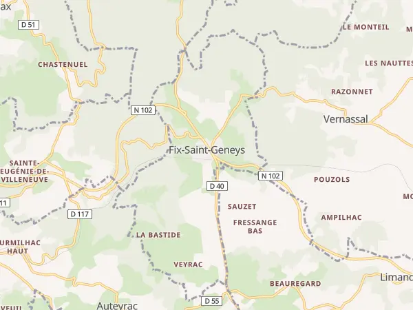 Plan de Fix-Saint-Geneys
