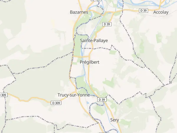 Plan de Prégilbert