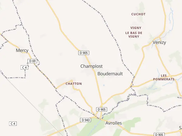 Plan de Champlost