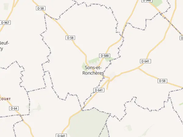 Plan de Sons-et-Ronchères
