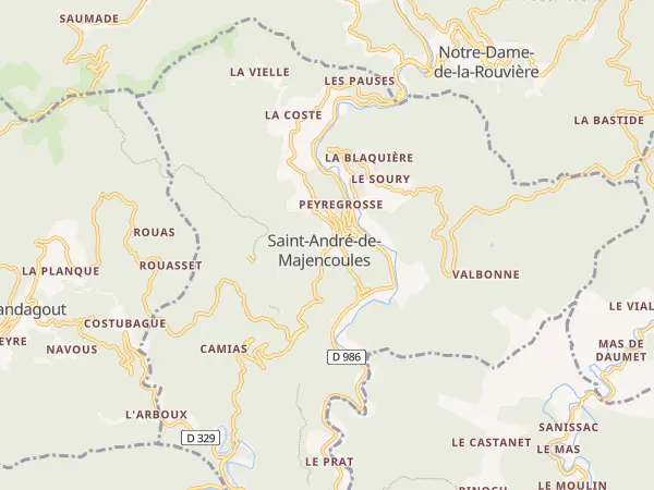 Plan de Saint-André-de-Majencoules
