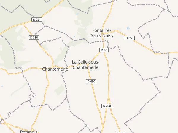 Plan de La Celle-sous-Chantemerle