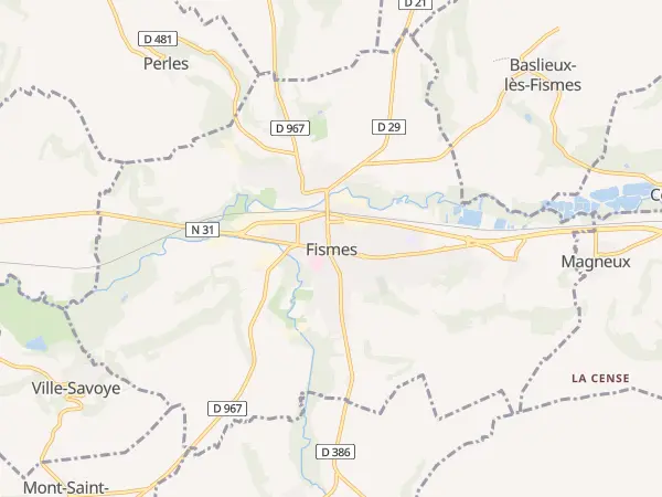 Plan de Fismes