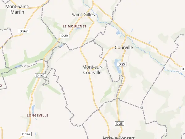 Plan de Mont-sur-Courville