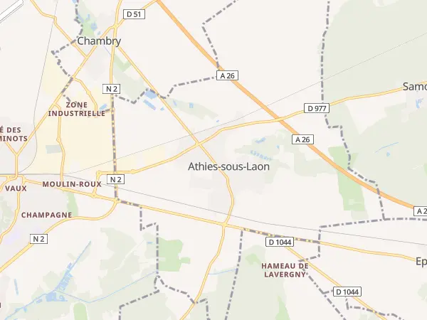 Plan de Athies-sous-Laon