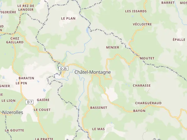 Plan de Châtel-Montagne