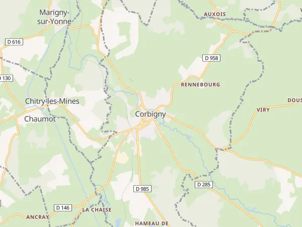 Plan de Corbigny