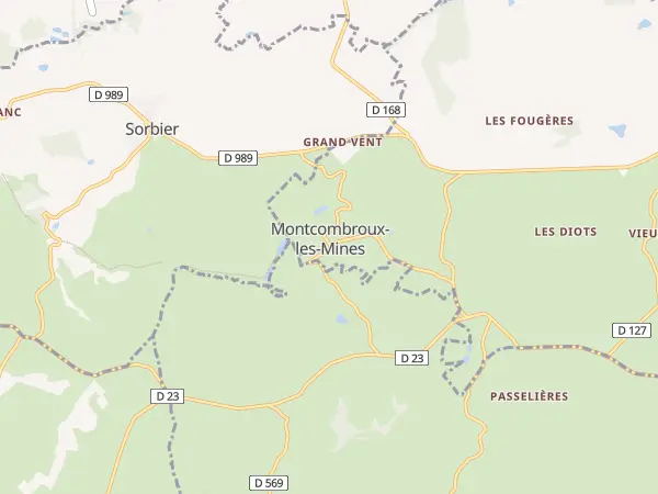 Plan de Montcombroux-les-Mines