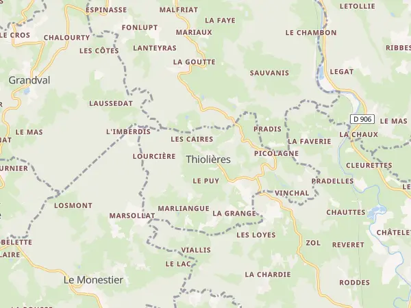 Plan de Thiolières