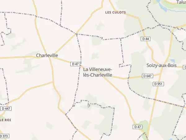 Plan de La Villeneuve-lès-Charleville