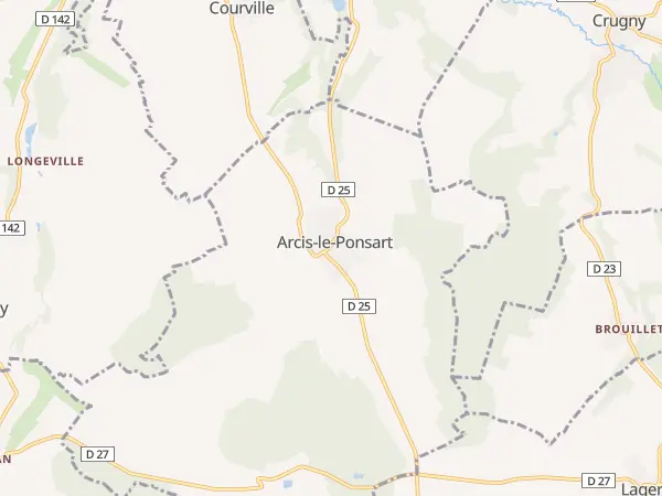 Plan de Arcis-le-Ponsart