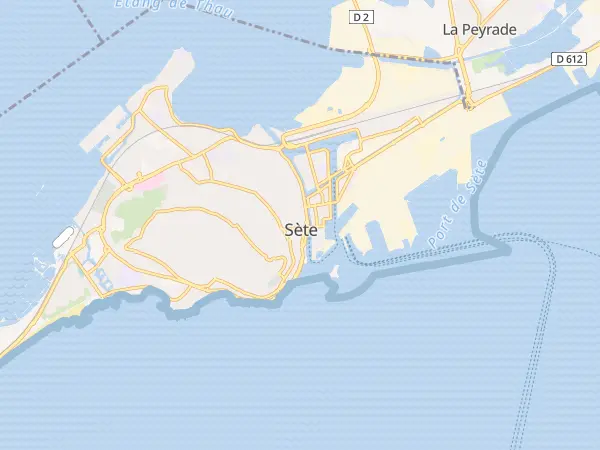 Plan de Sète