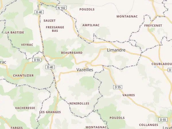 Plan de Vazeilles-Limandre