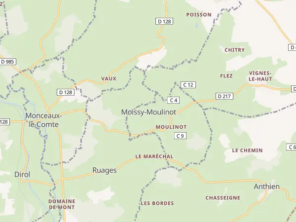 Plan de Moissy-Moulinot