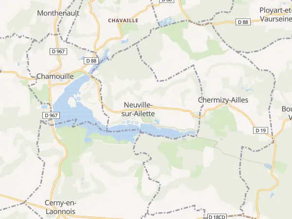 Plan de Neuville-sur-Ailette