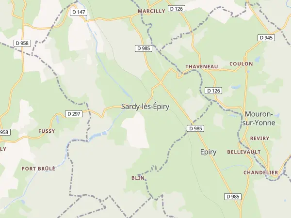 Plan de Sardy-lès-Épiry