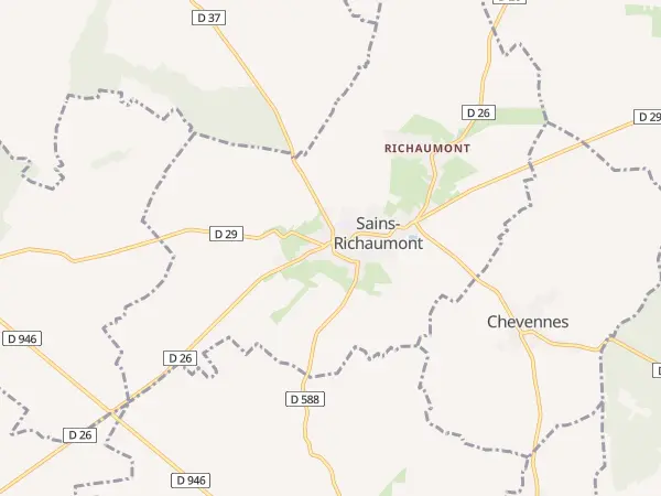 Plan de Sains-Richaumont