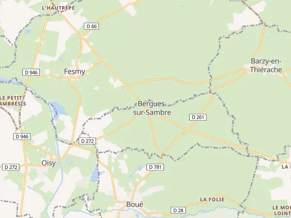 Plan de Bergues-sur-Sambre