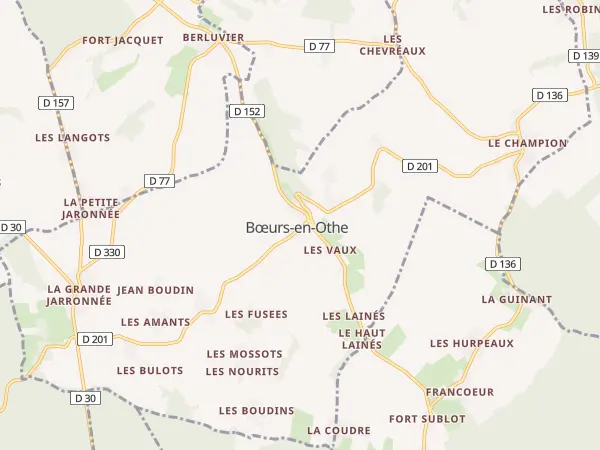 Plan de Bœurs-en-Othe
