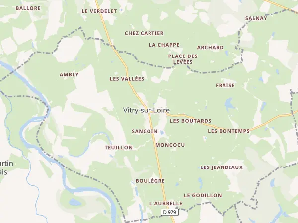 Plan de Vitry-sur-Loire